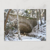 メーン州アカディア国立公園の石橋 ポストカード (正面)