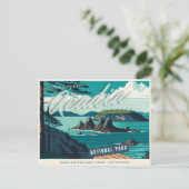 メーン州アカディア国立公園統一された州 ポストカード (スタンド正面)