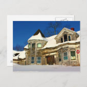 メーン州サースポーツに捨てられた家 ポストカード (正面/裏面)