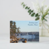 メーン州フランクリンからの挨拶 ポストカード (スタンド正面)