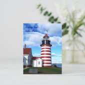 メーン州ルベックからの挨拶 ポストカード (スタンド正面)