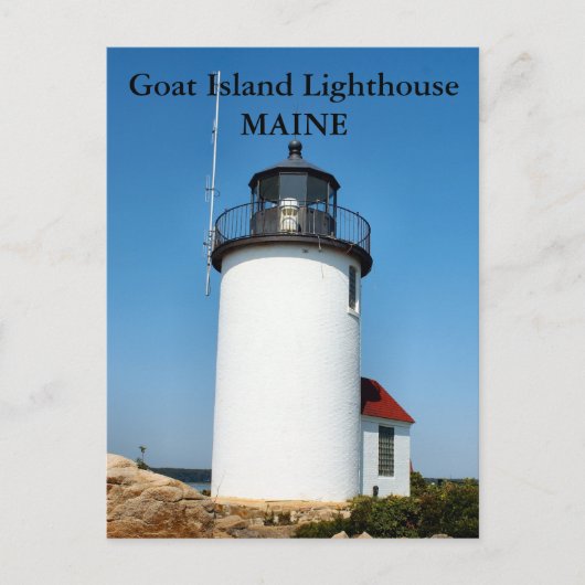メーン州 ゴート島灯台 ポストカード (正面)