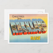 メーン・ヴィンテージ・トラベルのロックランドからの挨拶 ポストカード (正面/裏面)