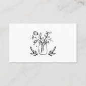 メー素朴ソン·ジャー·フラワーズ 名刺 (裏面)