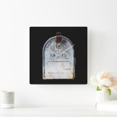 メー素朴ルボックスポートレート スクエア壁時計 (ホーム)