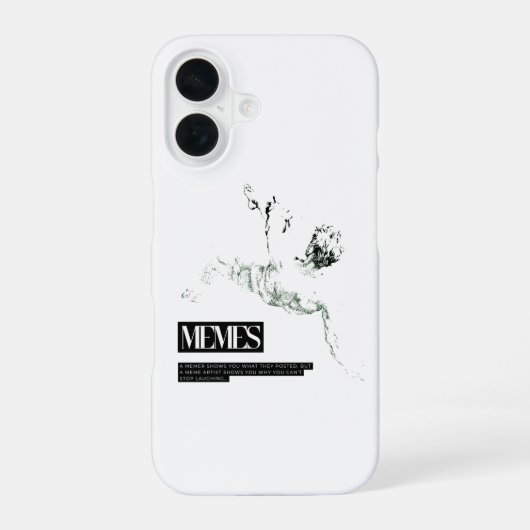 メー考えルの落像像 iPhone 16ケース (裏面)
