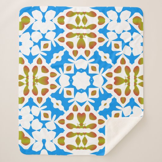 メ伝統的華美キシカンタラベラユニバーサルデ シェルパブランケット (正面)