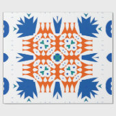 メ伝統的華美キシカンタラベラ手描き ラッピングペーパー (フラット)