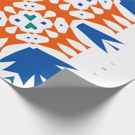 メ伝統的華美キシカンタラベラ手描き ラッピングペーパー (角)