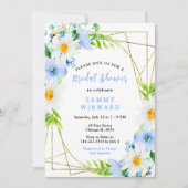 メ忘れノートデイジーブライダルシャワー 招待状 (正面)