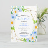 メ忘れノートデイジーブライダルシャワー 招待状 (スタンド正面)