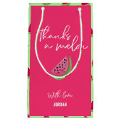 メ感謝していロンのスイカ1歳の誕生日 スモールペーパーバッグ (正面)