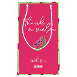 メ感謝していロンのスイカ1歳の誕生日 スモールペーパーバッグ