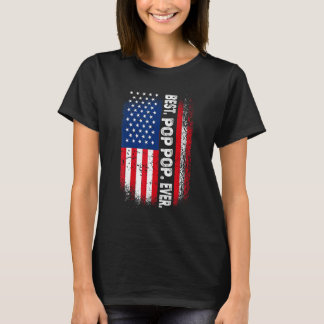 メ最高のンスポップ・アートのポップ・アートののアメリカ国旗の父親の日 Tシャツ
