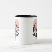 メ最高のームエバーブラックピンクハートマグカップ マグカップ (中央)