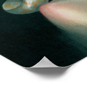 メ淡い色のドゥーサARTプリントポップ・アートのシュールレアリスビックアイアート ポスター (角)