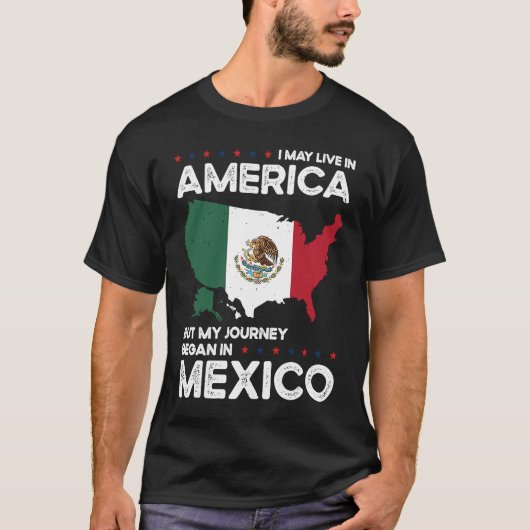 メ生まれキシコ米国市民権 Tシャツ (正面)