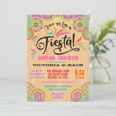 メ素朴キシコカラフルフィエスタブライダルシャワー 招待状 (スタンド正面)