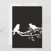 メ素朴ーソン・ジャー・チャルクボード・ラブバード 招待状 (裏面)