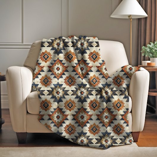 メ絵を描サアステカフリースブランケット フリースブランケット