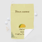 メ食べ物を与えタコス ゴルフタオル (インサイチュ)