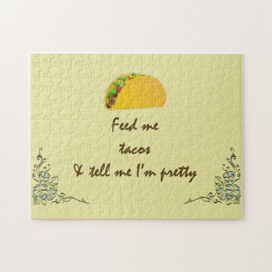 メ食べ物を与えタコス ジグソーパズル (横)