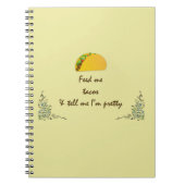 メ食べ物を与えタコス ノートブック (正面)