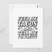 メ食べ物を与えタコス ポストカード (正面/裏面)