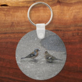 メ食べ物を与えチャフインチキーチェーン キーホルダー (正面)