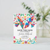 メ鮮やかカラフルイインスパイアクの鳥とフローラ 案内ポストカード (スタンド正面)