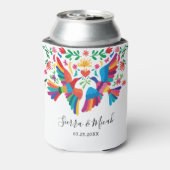 メ鮮やかカラフルイインスパイアクの鳥とフローラ 缶クーラー (缶裏面)