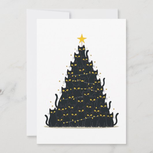 メowyクリスマス メリーキャットマス 招待状 (正面)