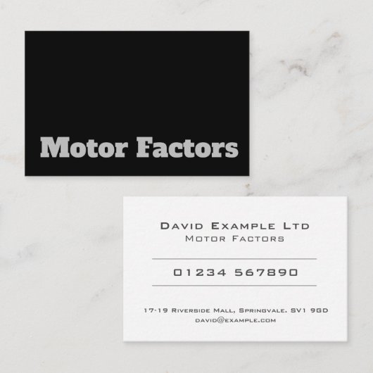 モはっきりしたータ澄んファクターデザイン 名刺 (正面/裏面)