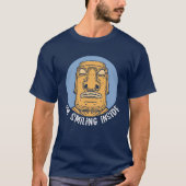 モアイの中で微笑む Tシャツ (正面)