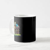 モアイヘッズイースターアイランドイースターデーかわいい コーヒーマグカップ (正面左)