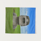 モアイ像イースター島旅行観光記念碑 タペストリー (正面(横))