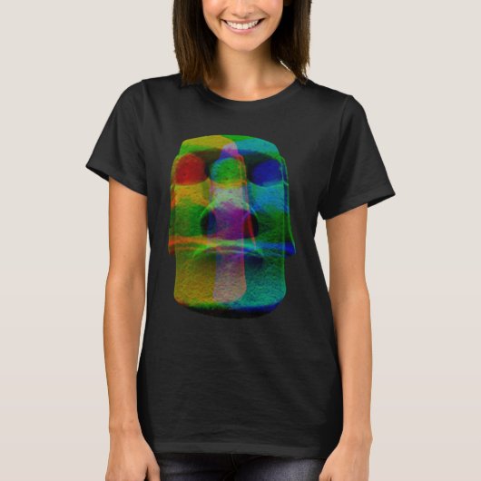 モアイ像 イースター島 ラパヌイ Tシャツ (正面)