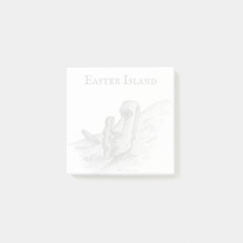 モアイ、イースター島、チリ ポストイット