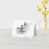 モアイ、チリ、イースター島 カード (黄色い花)