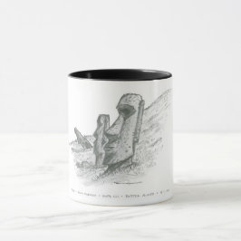 モアイ、チリ、イースター島 マグカップ