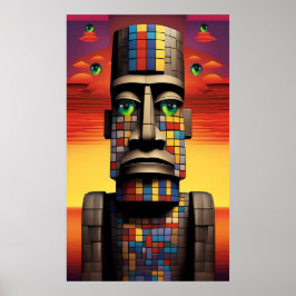 モアケンゲージシュルレアリスムのポップ・アートの目 ポスター