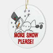 モアスノーpleaseホリデーオーナメント セラミックオーナメント (左)