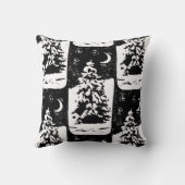 モアツリーインスノーランドスケープリノプリント クッション (裏面)