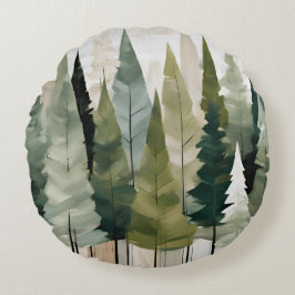 モアツリーズグリーンニュートラル ラウンドクッション