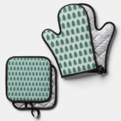 モアツリーフォレスト 鍋つかみ&鍋敷きセット (正面/裏面)