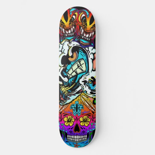 モアナカイサーフショップスケートボードデッキ スケートボード (正面)