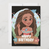 モアナ 招待状 (正面)