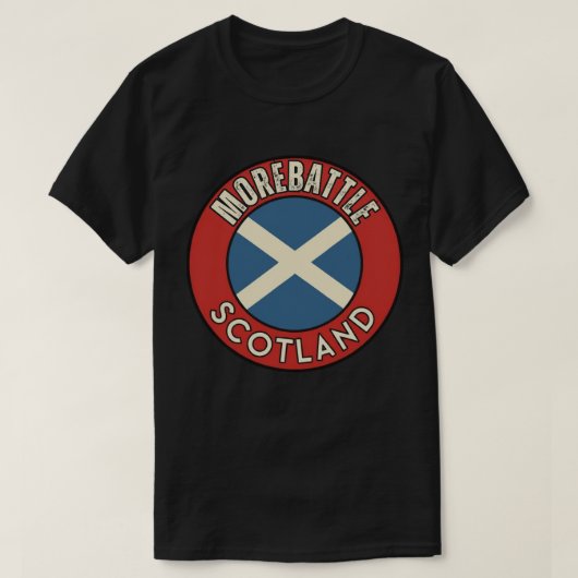 モアバトル、スコットランド Tシャツ (デザイン正面)