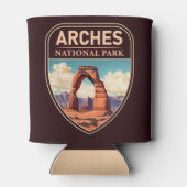 モアブアーチズナショナルパークユタデリケートアーチレトロ 缶クーラー (裏面)