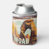 モアブアーチズナショナルパークユタデリケートアーチレトロ 缶クーラー (缶正面)